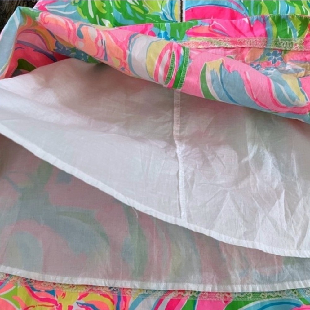 Lilly Pulitzer NWOT Willow Dress Sundress So A Peeling Multi Pink Green Size 12 - Picture 9 of 13